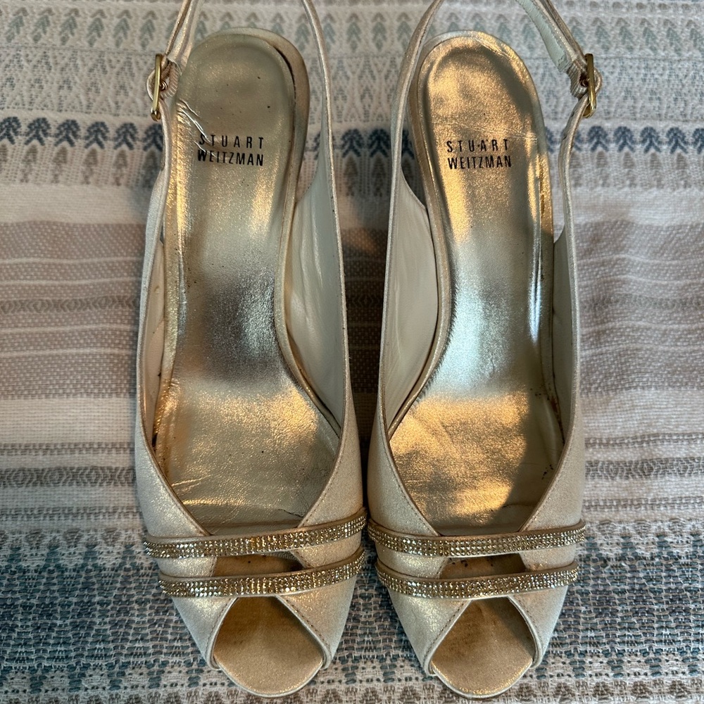 Wedding shoes from Stuart Weitzman.